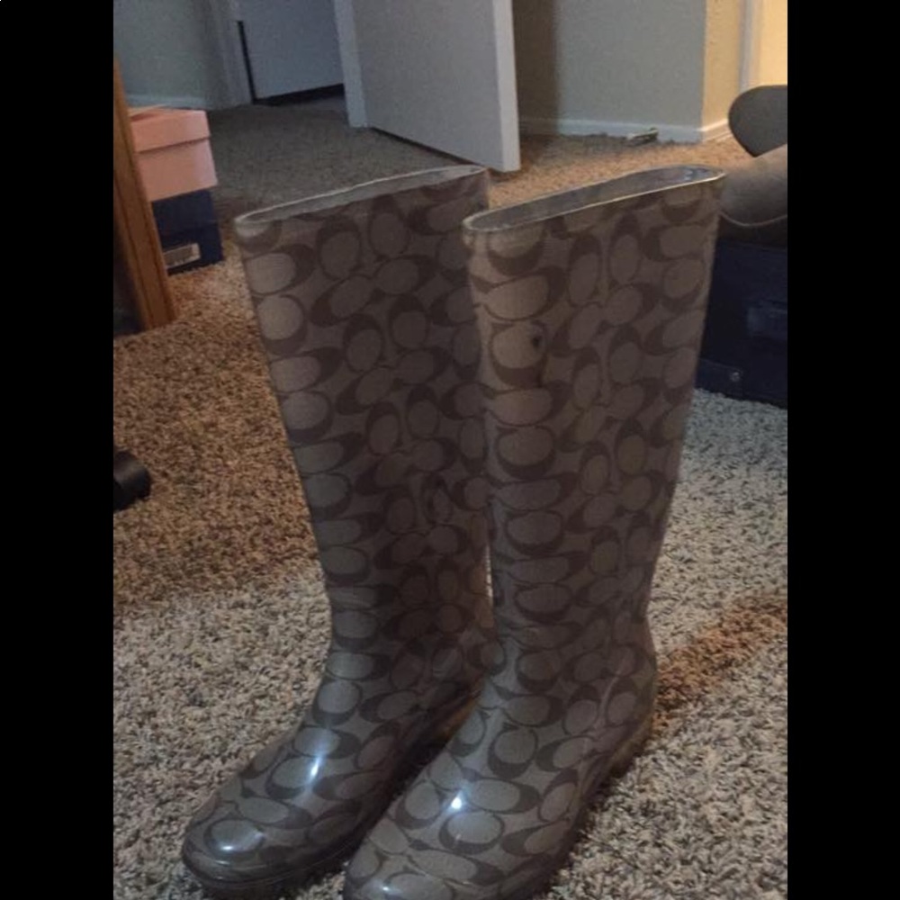 Coach rain boots
